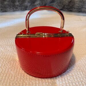 Unique red handbag